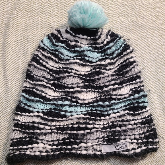 Foursquare Unisex Snow Snowboard Outdoor Winter Knit Hat size OS - Picture 6 of 9